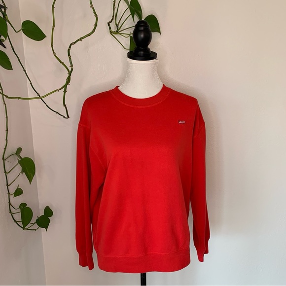 Red Levi’s Sweatshirt Size M - Picture 1 of 10